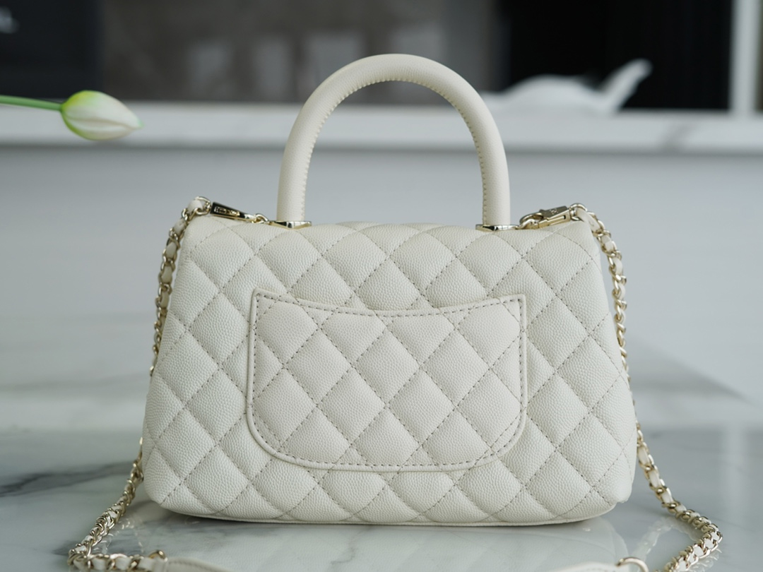 CHANEL SMALL  HANDLE FLAP BAG