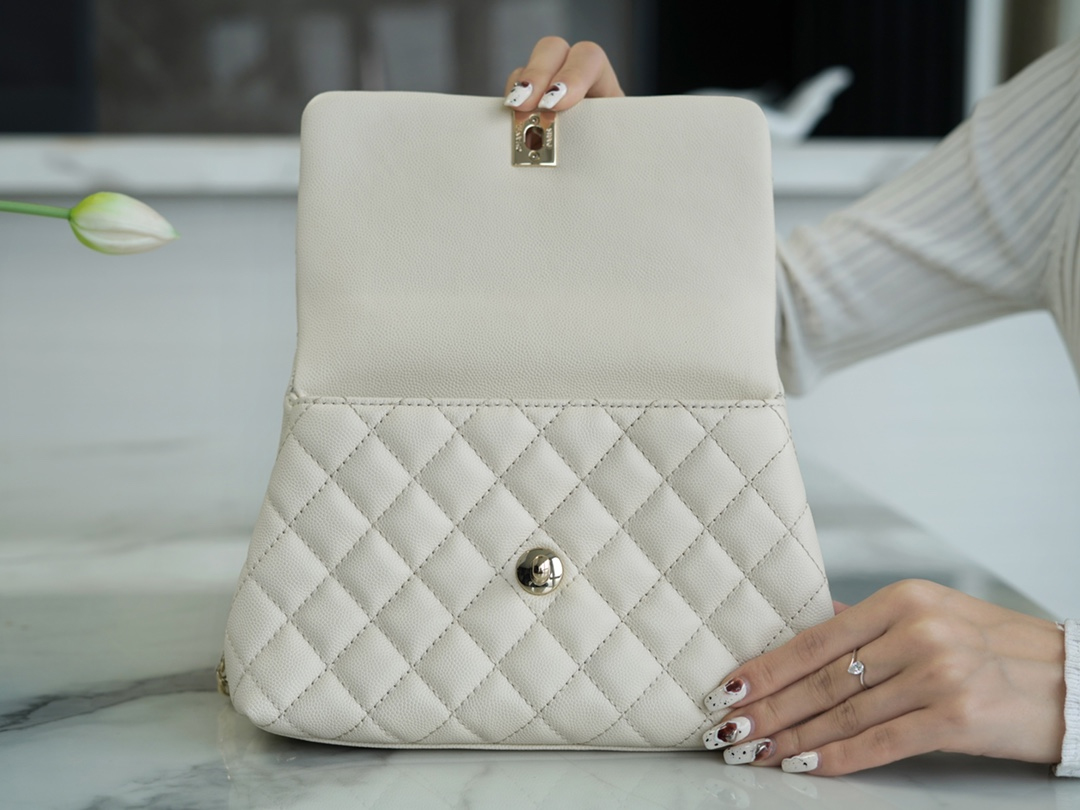 CHANEL SMALL  HANDLE FLAP BAG