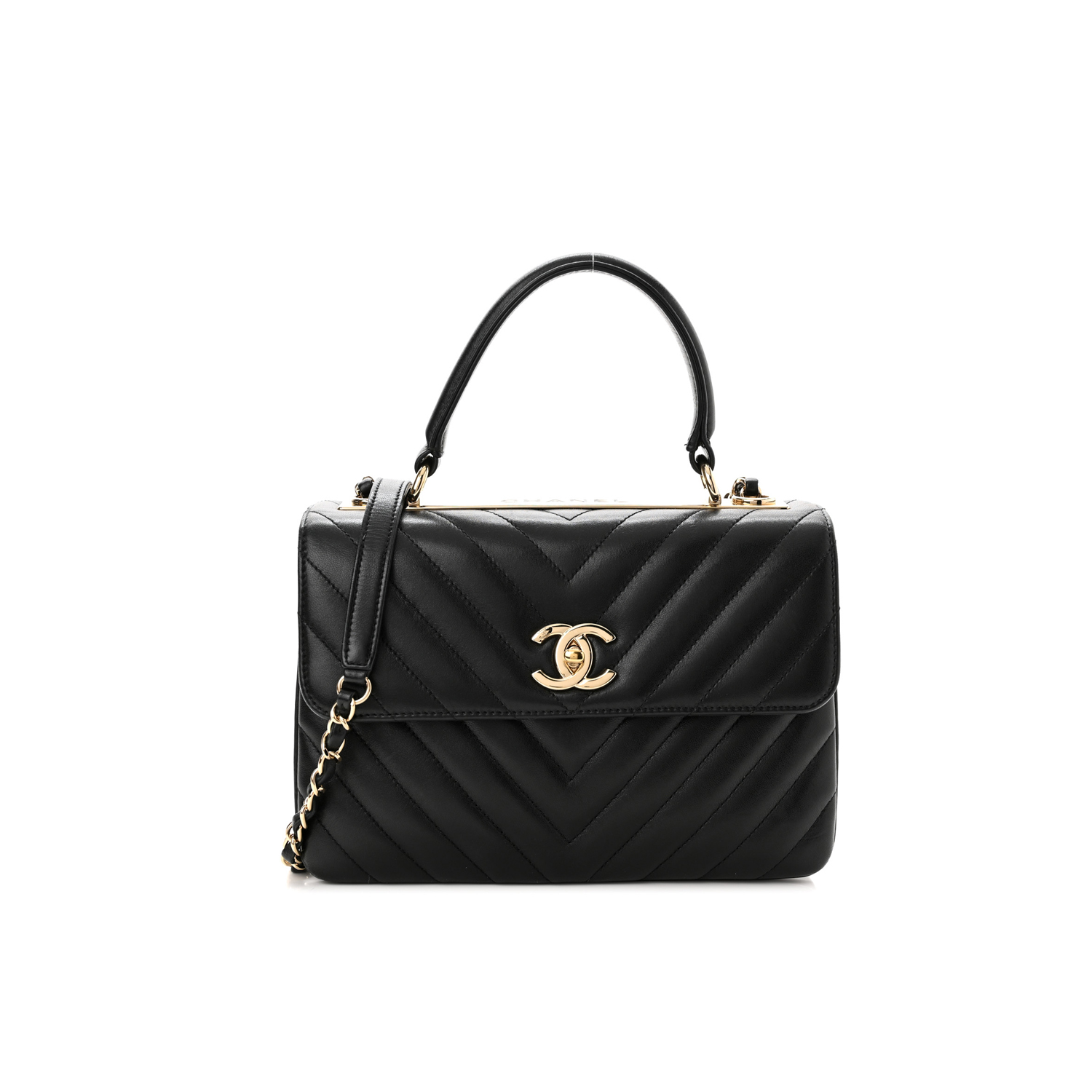 CHANEL SMALL  HANDLE FLAP BAG