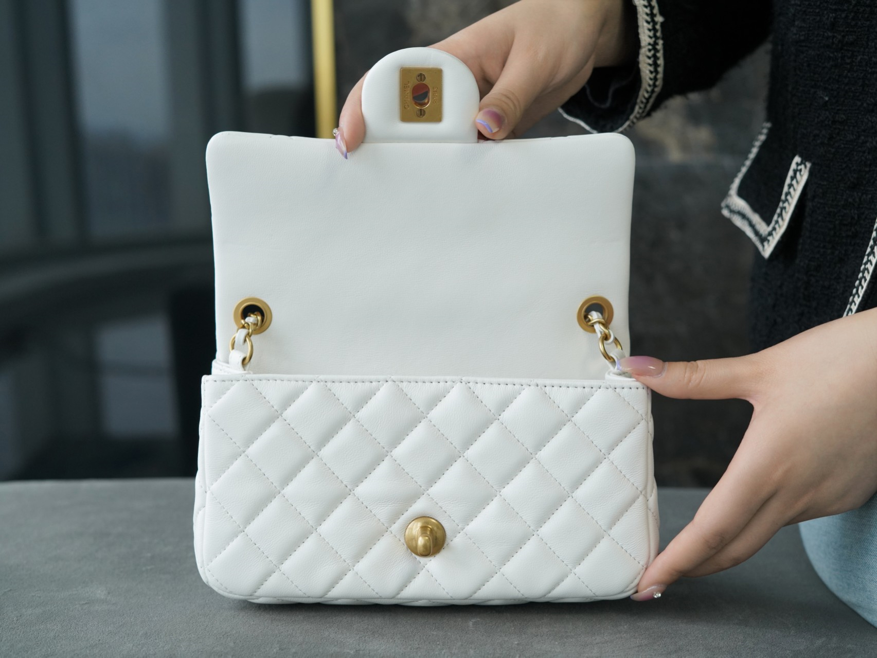 CHANEL PEARL CRUSH MINI FLAP BAG