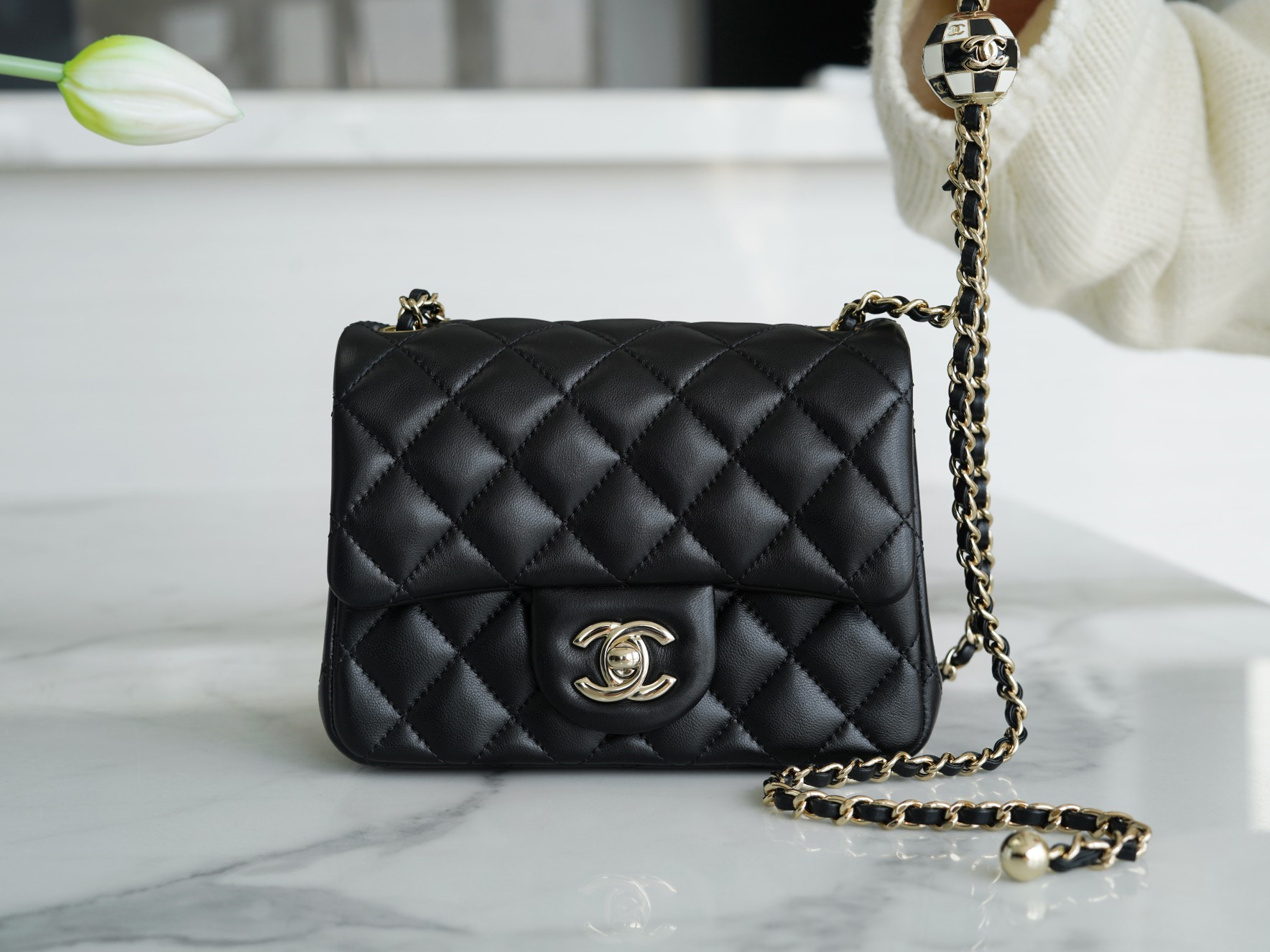 CHANEL PEARL CRUSH MINI FLAP BAG 