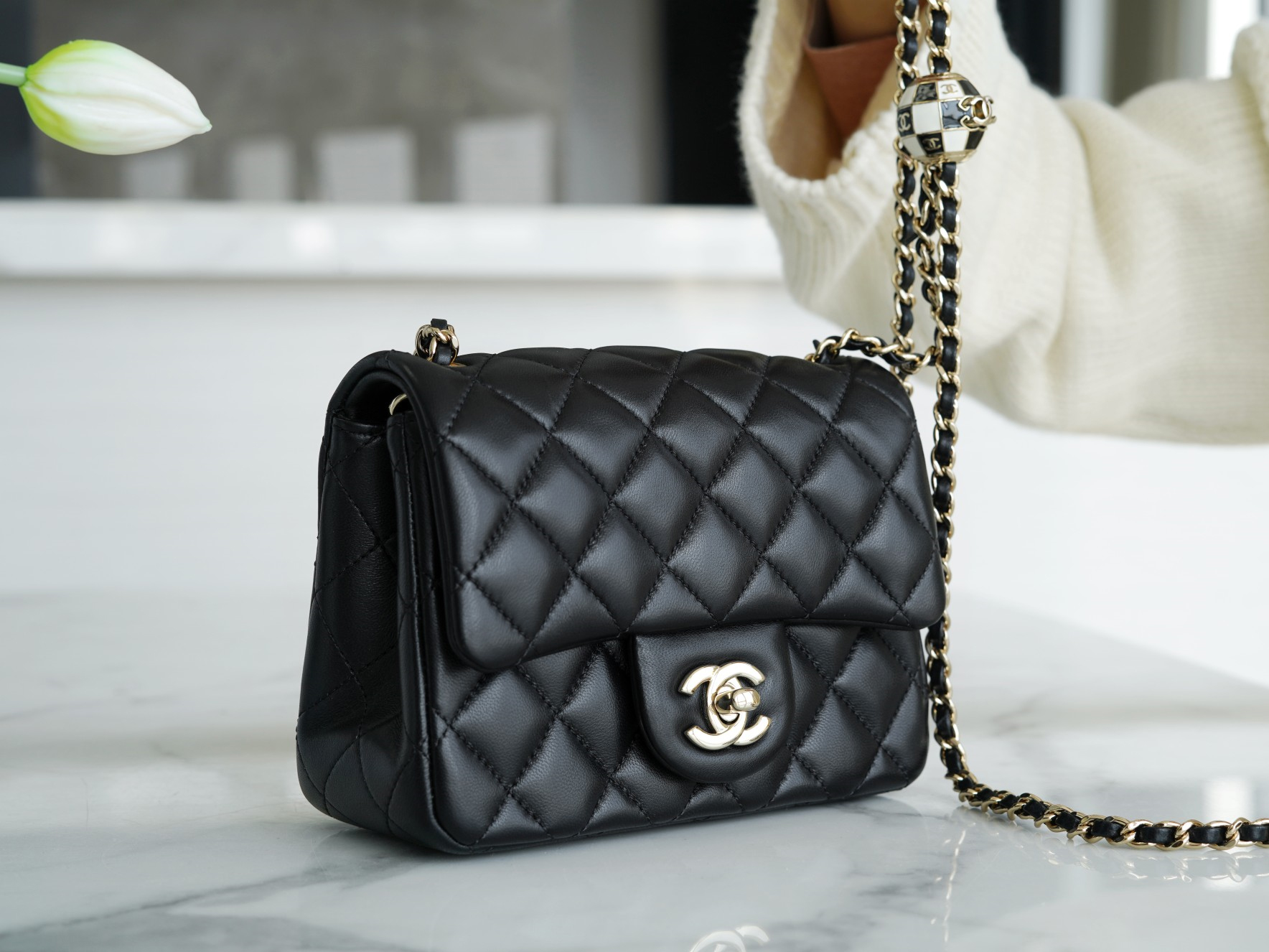 CHANEL PEARL CRUSH MINI FLAP BAG 