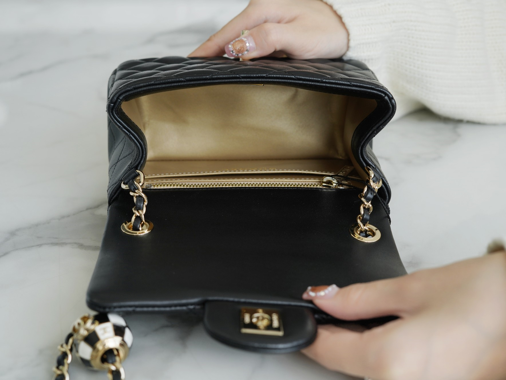 CHANEL PEARL CRUSH MINI FLAP BAG 